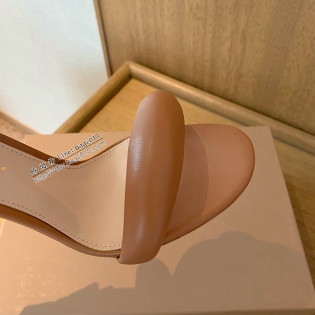 Gianvito Rossi專櫃款一字帶涼鞋 定制羊皮女士拖鞋 dx3601